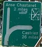 Chastanet_green_sign